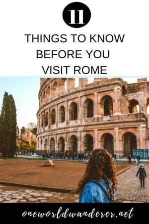 Thinking of visiting Rome? There are quite a few interesting things worth knowing before you travel to Rome, Italy. I have gathered all of the best Rome travel tips -- including how to SAVE MONEY, how to stay SAFE and more! #visitrome #italy #traveltips