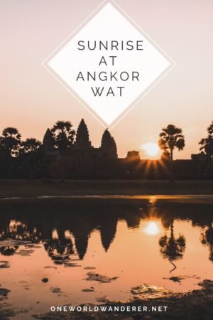 Planning to visit Angkor Wat at sunrise? Here's everthing you need to know to enjoy sunrise at Angkor Wat, from what to expect for crowds, how to get in, where to photograph Angkor at sunrise, and more!
