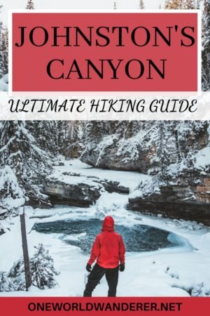 Hiking Johnston's Canyon in winter is one of the top attractions in the Banff National Park that brings tourists to the area. If you're looking for a guide on what the popular hike is like in winter, what to wear, and what you'll see, here is everything you need to know! #lakelouise #johnstonscanyon #banff