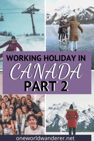 Doing a Working Holiday in Lake Louise, Canada means you can travel more, and get paid while living abroad. Working a winter ski season in Canada is the perfect way to use your working holiday visa and experience the world. Lake Louise is one of the best resorts to do a working holiday in, but a working holiday in a ski resort anywhere in Canada will be an incredible experience. Read on to find out what it's like and how to prepare and plan for moving abroad to Canada. #workingholiday #moveabroad #visa #canada #lakelouise