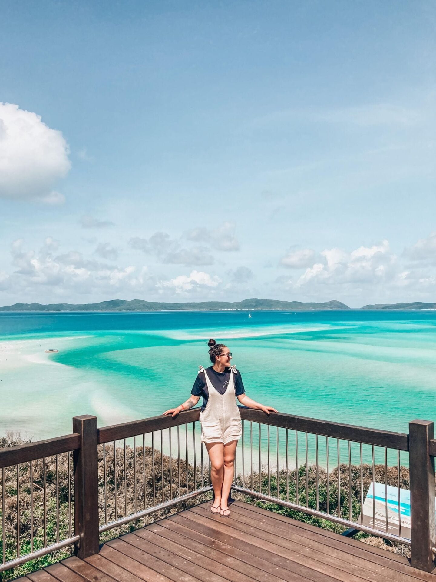 Whitehaven Beach in Airlie Beach, North Queensland while on my vanlife trip around Australia as a solo female traveller