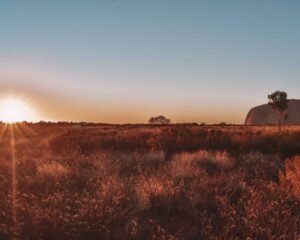 Sunrise at Kata-Tjuta and Uluru