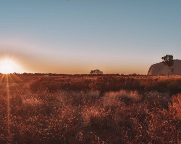 Sunrise at Kata-Tjuta and Uluru