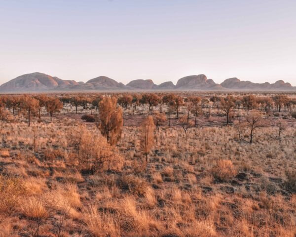 Sunrise at Kata-Tjuta and Uluru