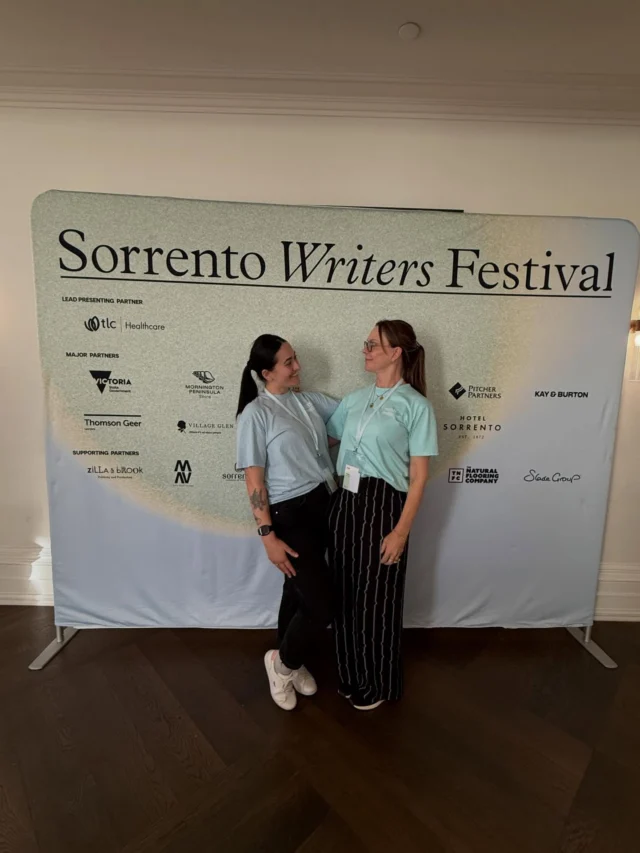 Delirious and completely exhausted — but my cup has never been more full.

Feeling so grateful to have been the head of 200+ incredible volunteers at the 2026 @sorrentowritersfestival. What a weekend — inspiring writers and guests, thoughtful conversations, beautiful venues, and the most dedicated, generous team and volunteers behind the scenes.

A true career highlight, made even more special by the people who brought it all to life. Wow. Just wow.

Until 2027 ✨